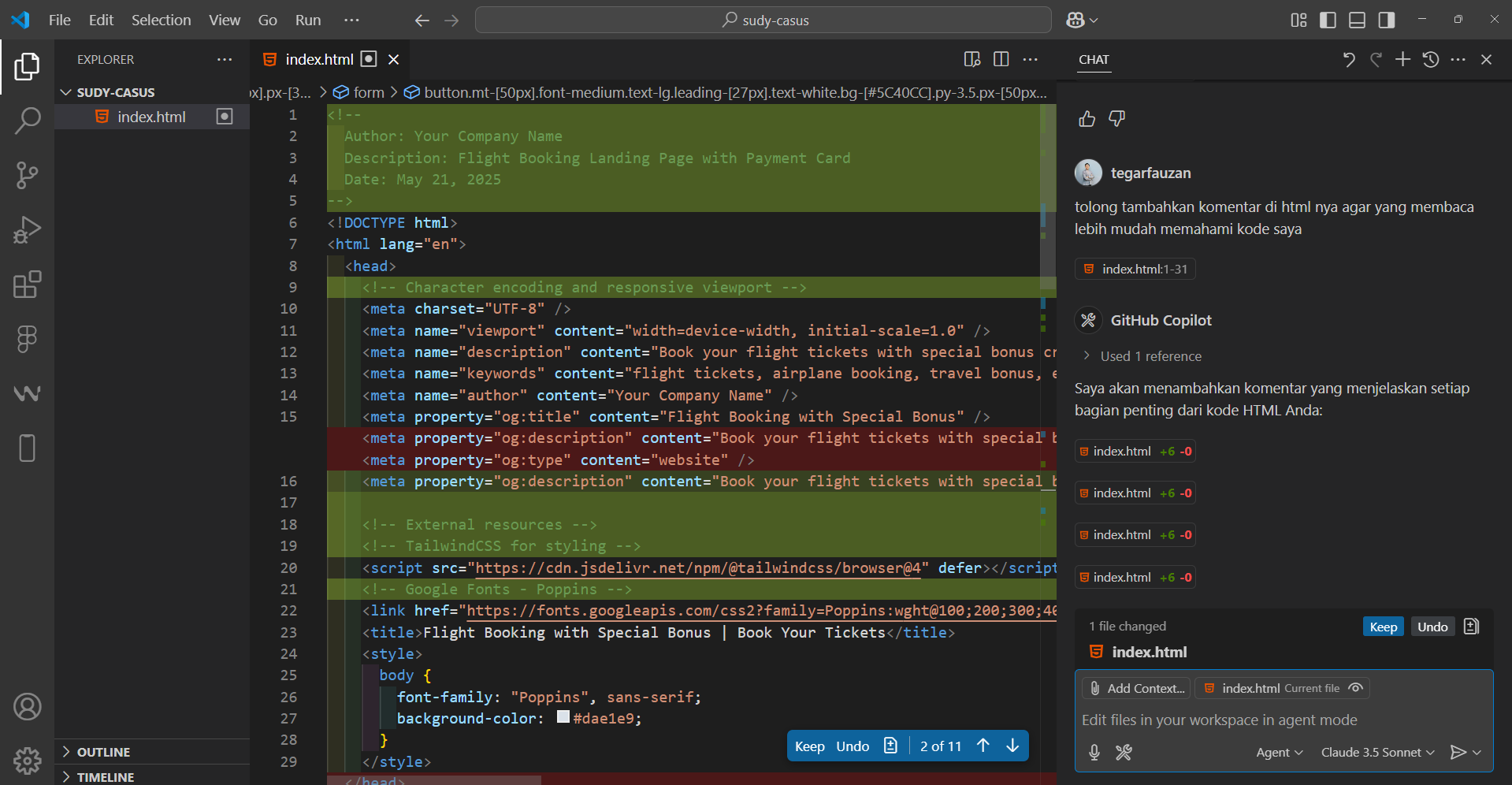 Finishing Kode dengan Copilot AI: Improve, Debug, Beri Komentar, dan Deploy ke GitHub