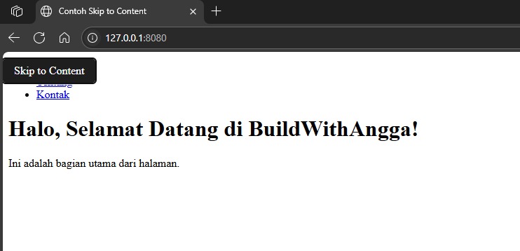 Apa Itu "Skip to Content" dan Mengapa Penting untuk Aksesibilitas Website?