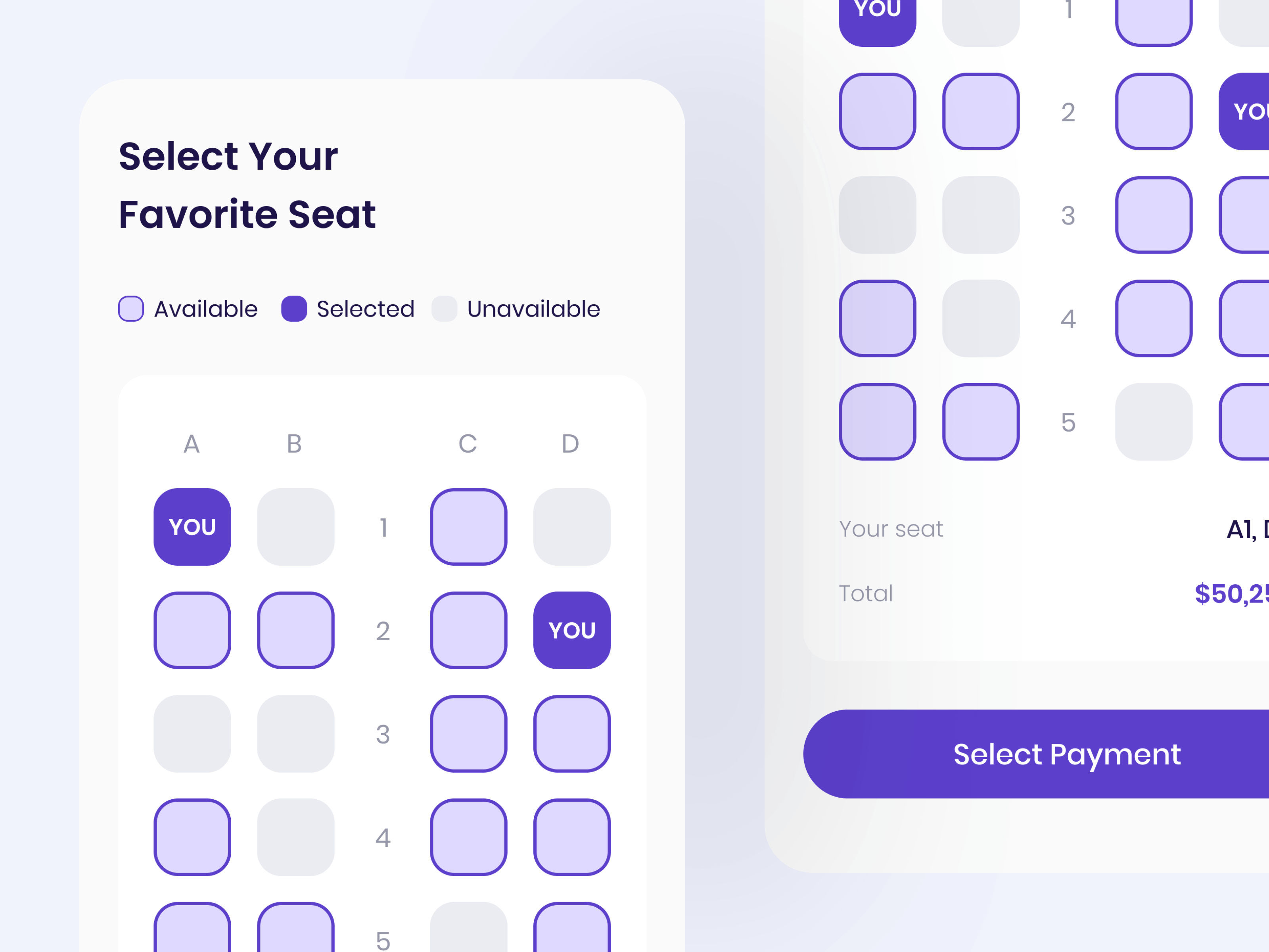 Slicing Figma ke HTML: Halaman Pilih Kursi Pesawat Dengan Tailwind CSS