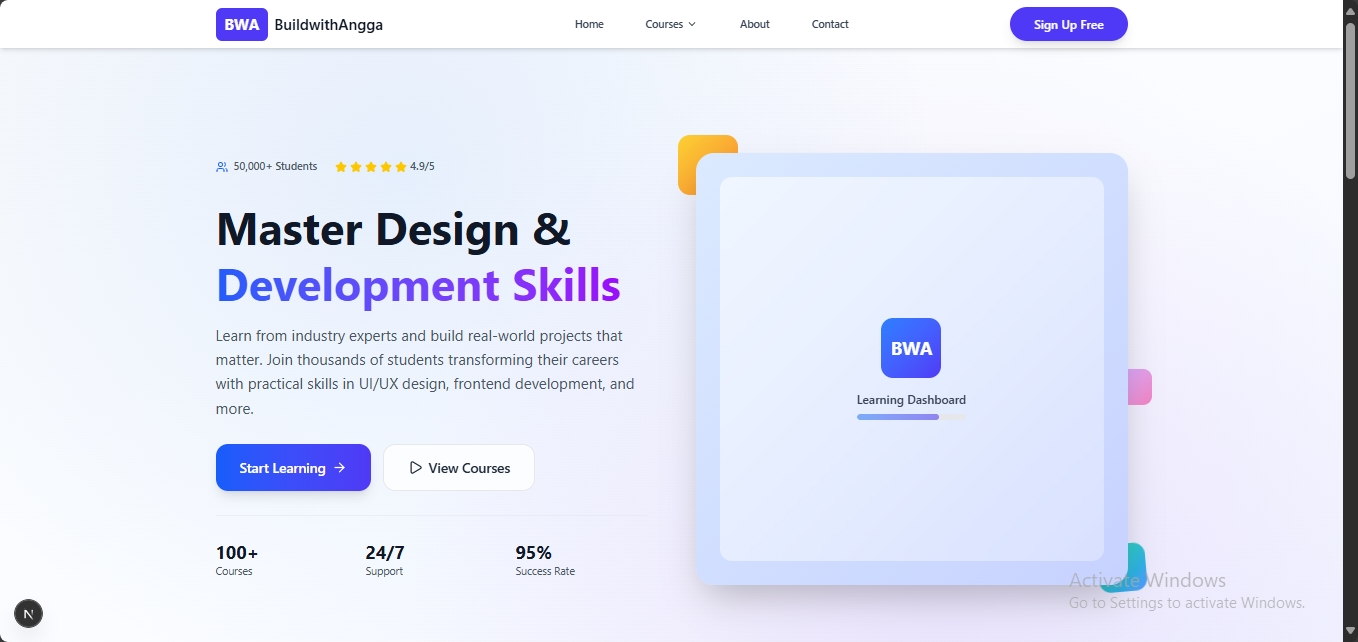 Prompt Engineer: Latihan Next.js Landing Page