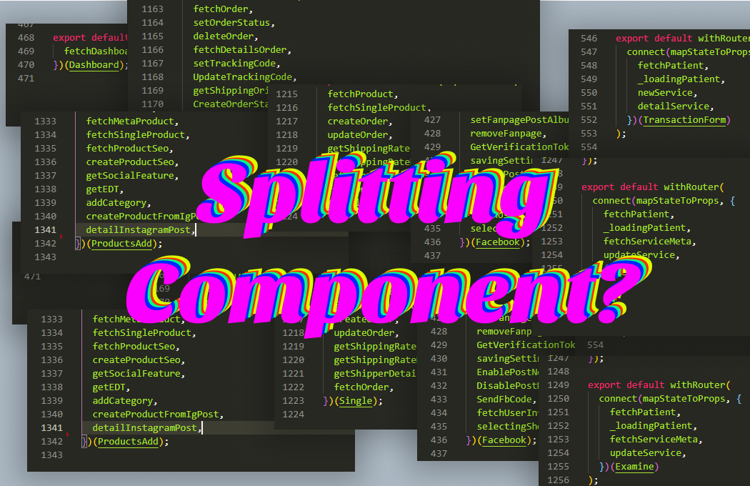 Cara Split Component di React JS
