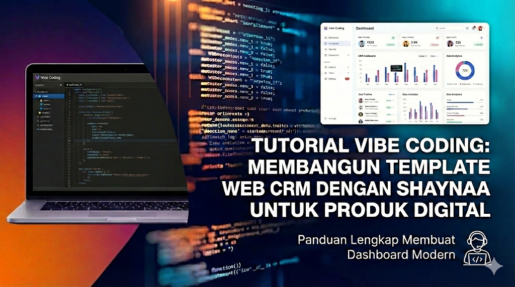 Tutorial Vibe Coding: Membangun Template Web CRM dengan Shaynaa untuk Produk Digital