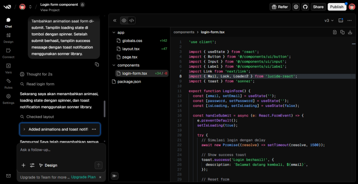 Vercel v0: Panduan Lengkap untuk Front-End Developer Pemula