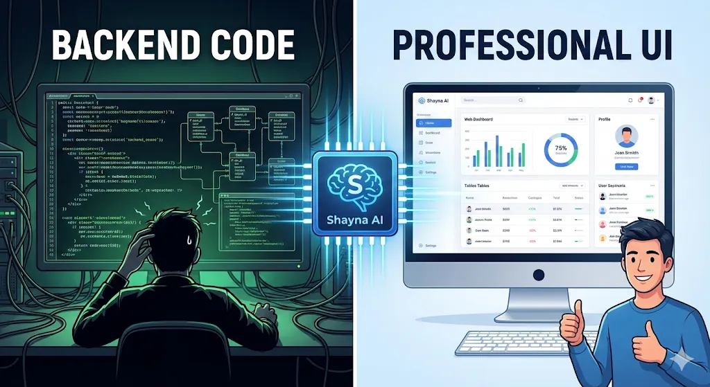 Bikin UI Backend Lebih Rapi dengan Shayna AI