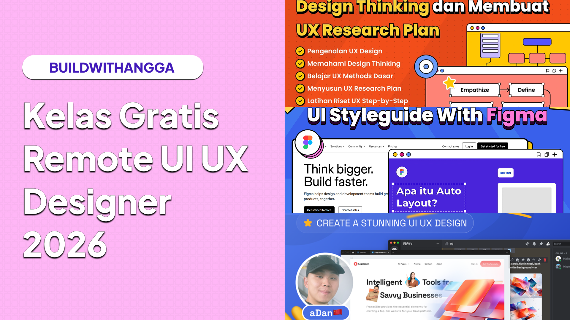 10 Kelas Khusus Belajar Kerja Remote UI UX Designer with AI 2026