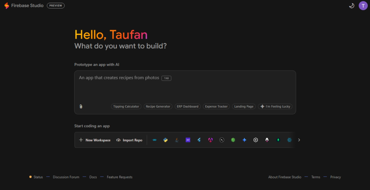 Firebase Studio: IDE Cloud AI-Powered untuk Developer Pemula - Eps 1