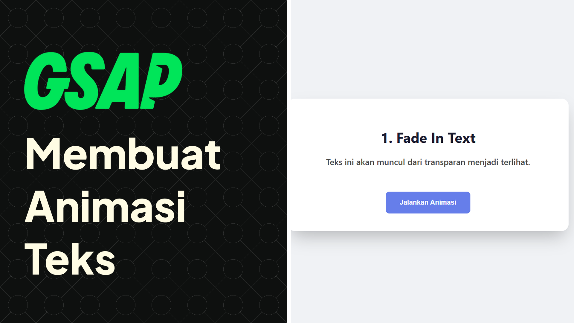 Text Animation dengan GSAP: Membuat Animasi Teks yang Dinamis