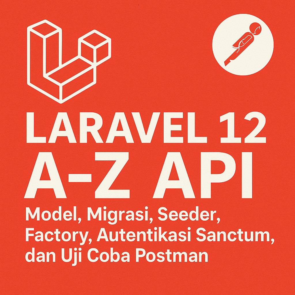 Laravel 12 A-Z API: Model, Migrasi, Seeder, Factory, Autentikasi Sanctum, dan Uji Coba Postman
