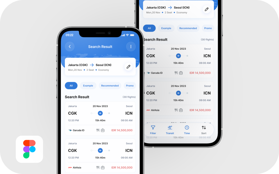 Tutorial Desain UI Search Result Aplikasi Travel | BuildWithAngga